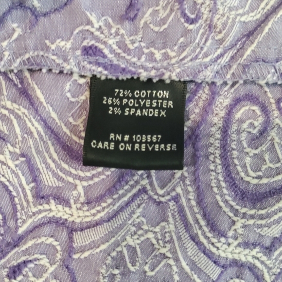 Purple Paisley Jacket XL - Picture 4 of 5